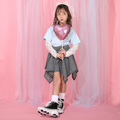 Japanese BDL x Disney parent-child print tops (80-150cm) for boys and girls (summer TOPS) 