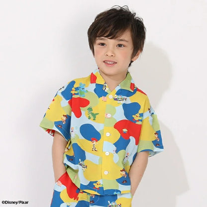 Japanese BDL x Disney parent-child print tops (80-150cm) for boys and girls (summer TOPS) 