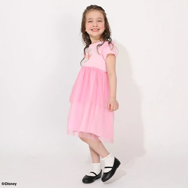 日本童裝 BDL x Disney Princess拼接網紗連身裙 90-130cm 女童款 夏季 DRESSES