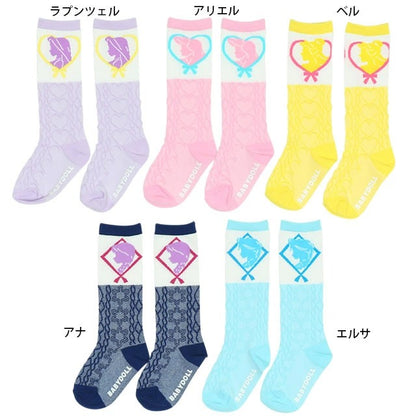 日本直送 Babydoll x Disney Princess襪一對 13-20cm 襪系列
