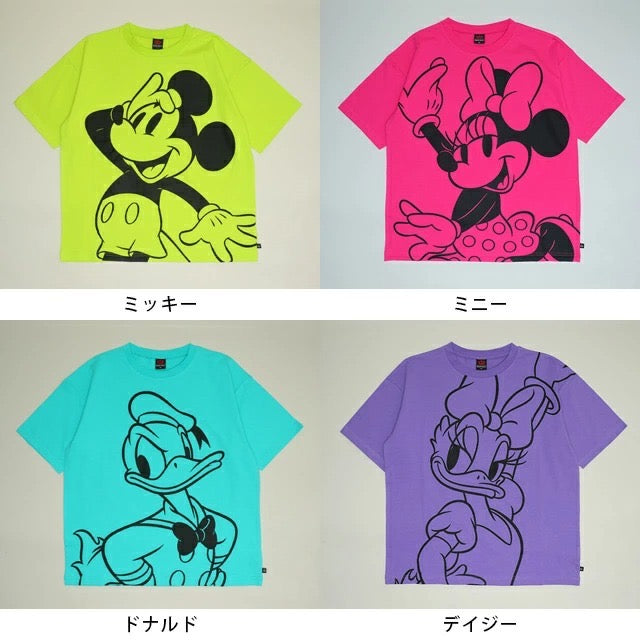 Japanese BDL x Disney parent-child print tops (80-150cm) for boys and girls (summer TOPS) 