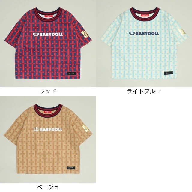 Japanese BDL x Disney parent-child print tops (80-150cm) for boys and girls (summer TOPS) 
