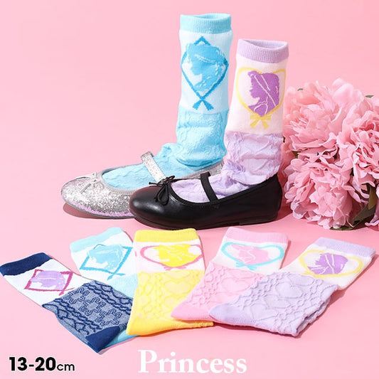 日本直送 Babydoll x Disney Princess襪一對 13-20cm 襪系列