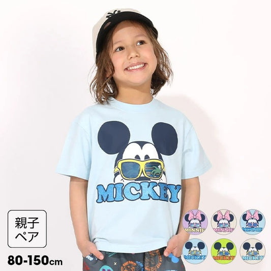 Japanese BDL x Disney parent-child print tops (80-150cm) for boys and girls (summer TOPS) 