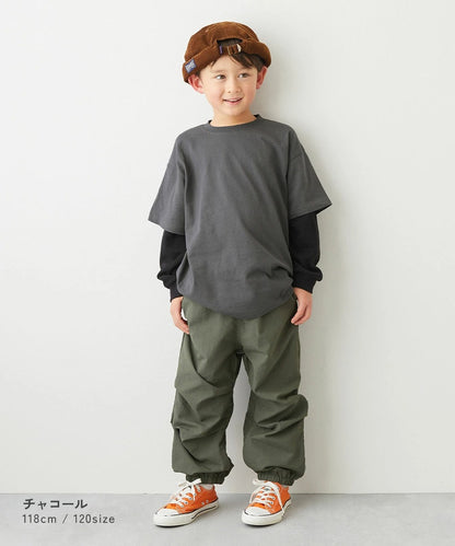 日本童裝 dev!rock 假兩件上衣 100-160cm 男童款 TOPS 春季