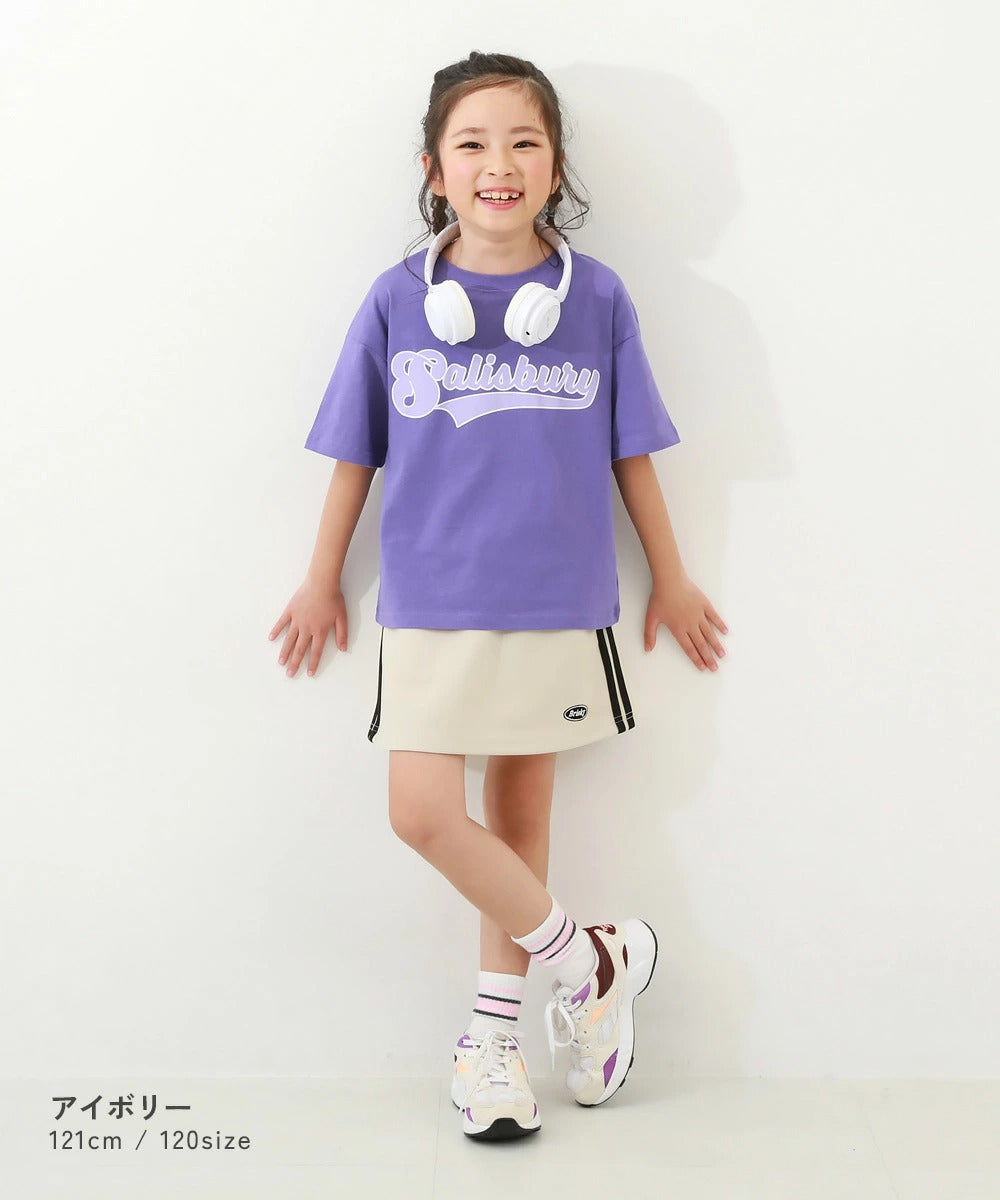 日本童裝 dev!rock 側條紋短裙 100-160cm 女童款 SKIRTS 夏季