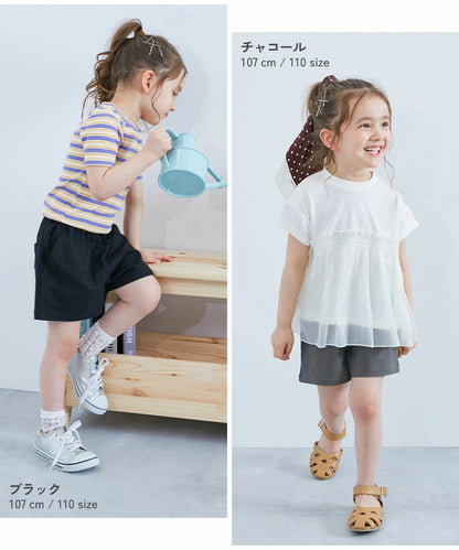 日本童裝 dev!rock 斜紋短褲 100-160cm 女童款 夏季 PANTS