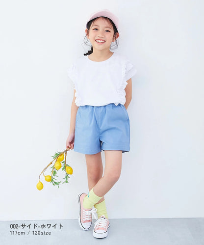 日本童裝 dev!rock 荷葉邊上衣 100-160cm 女童款 夏季 TOPS