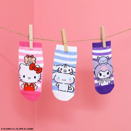 日本直送 Babydoll x Sanrio 襪一套3對 10-20cm 襪系列