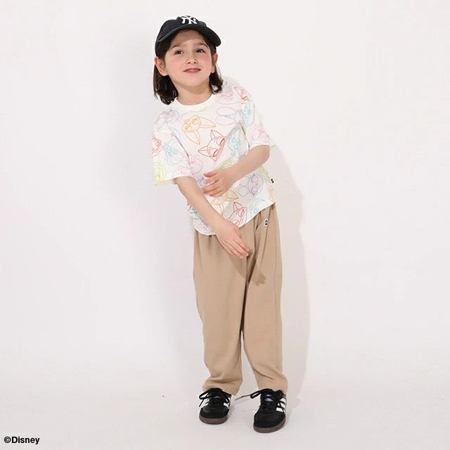 Japanese BDL x Disney parent-child print tops (80-150cm) for boys and girls (summer TOPS) 