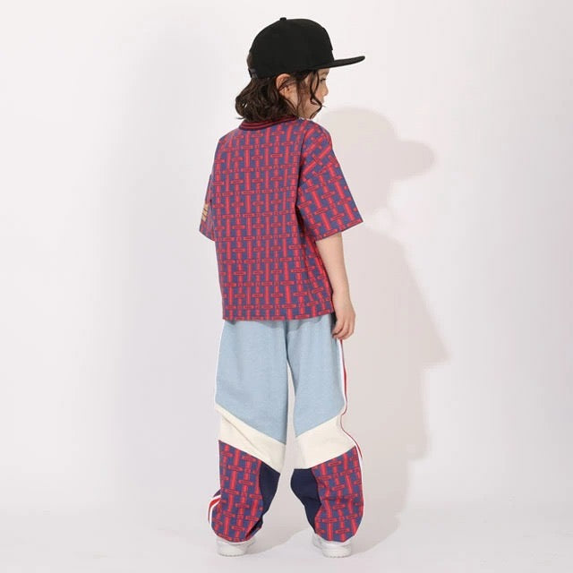 Japanese BDL x Disney parent-child print tops (80-150cm) for boys and girls (summer TOPS) 