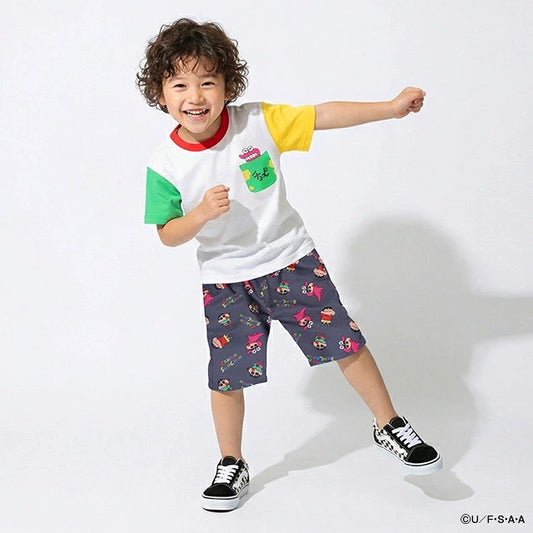 Japanese BDL x Disney parent-child print tops (80-150cm) for boys and girls (summer TOPS) 