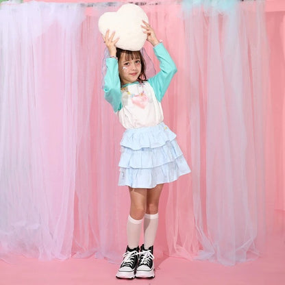Japanese BDL x Disney parent-child print tops (80-150cm) for boys and girls (summer TOPS) 