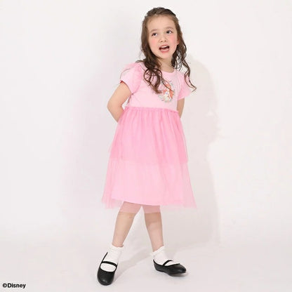 日本童裝 BDL x Disney Princess拼接網紗連身裙 90-130cm 女童款 夏季 DRESSES