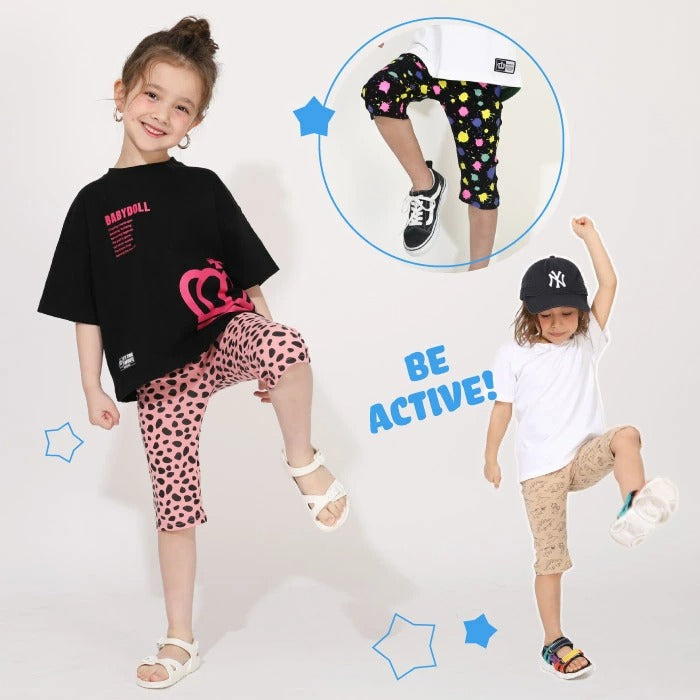 Japanese BDL x Disney parent-child print tops (80-150cm) for boys and girls (summer TOPS) 