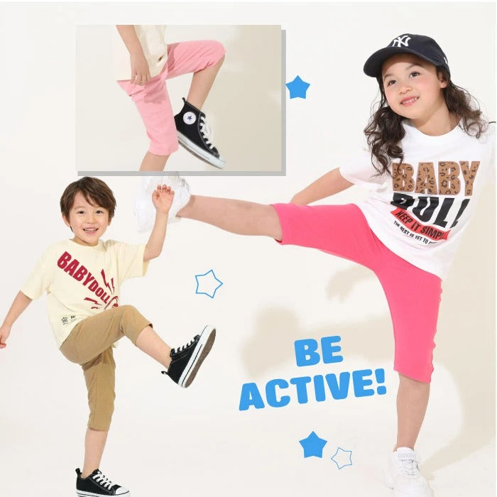 Japanese BDL x Disney parent-child print tops (80-150cm) for boys and girls (summer TOPS) 