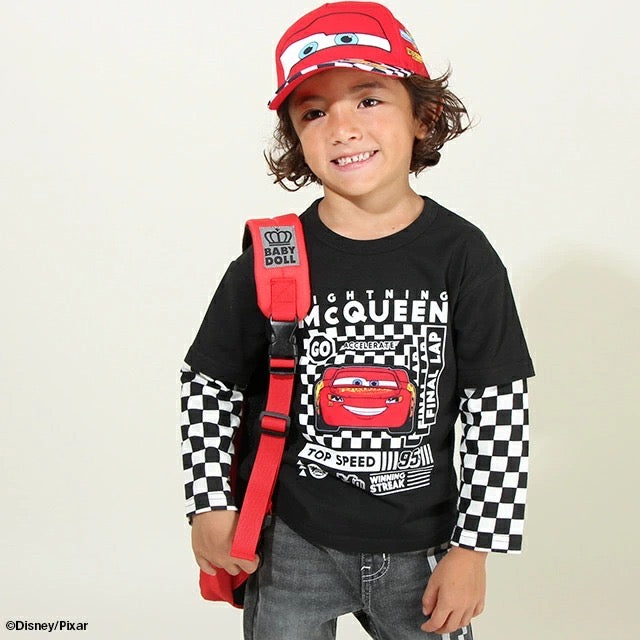 Japanese BDL x Disney Cars Zippered Sports Jacket 90-130cm Boys' Autumn OUTERWEAR 