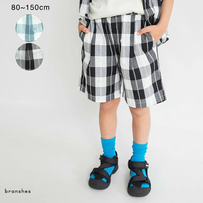 日本童裝 Branshes 格紋短褲 80-150cm 男童款 夏季 PANTS