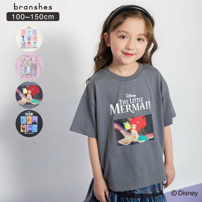 日本童裝 Branshes x Disney 公主印花上衣 100-150cm 女童款 夏季 TOPS