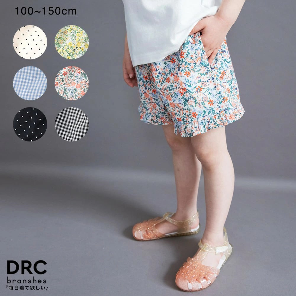 日本童裝 Branshes 滿印休閒短褲 100-150cm 女童款 夏季 PANTS