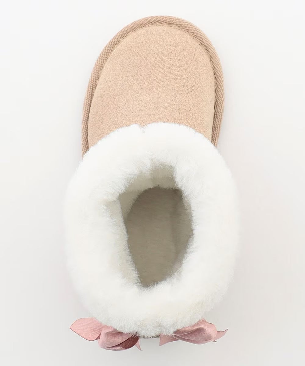 日本直送 aF#a325 蝴蝶結裝飾毛毛雪靴 16-22cm 鞋系列 其他品牌