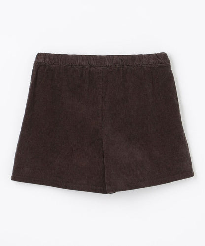 日本童裝 aF#a325 貓咪刺繡燈芯絨短褲 110-160cm 女童款 冬季 PANTS