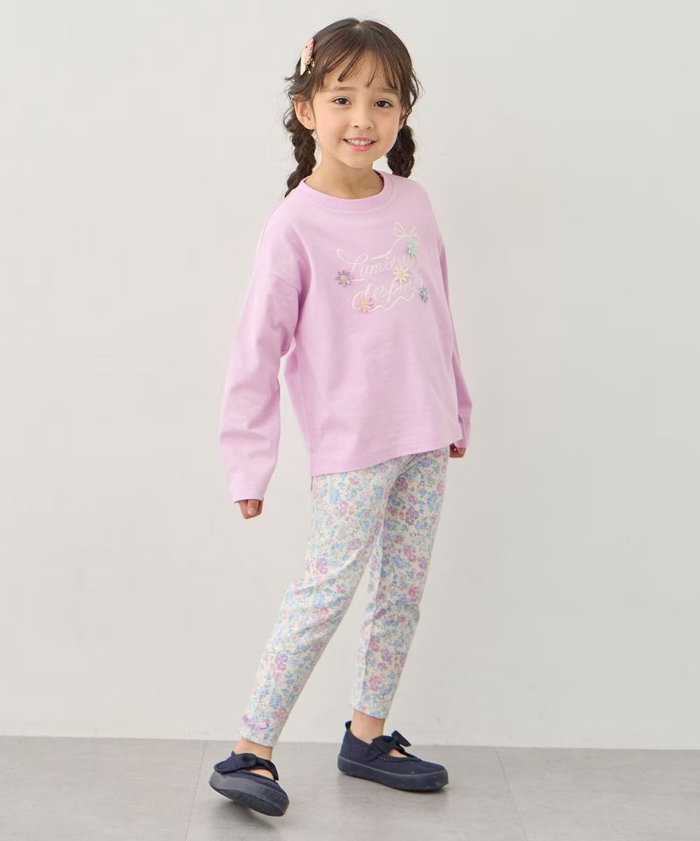 日本童裝 aF#a325 印花打底褲 90-140cm 女童款 夏季 PANTS