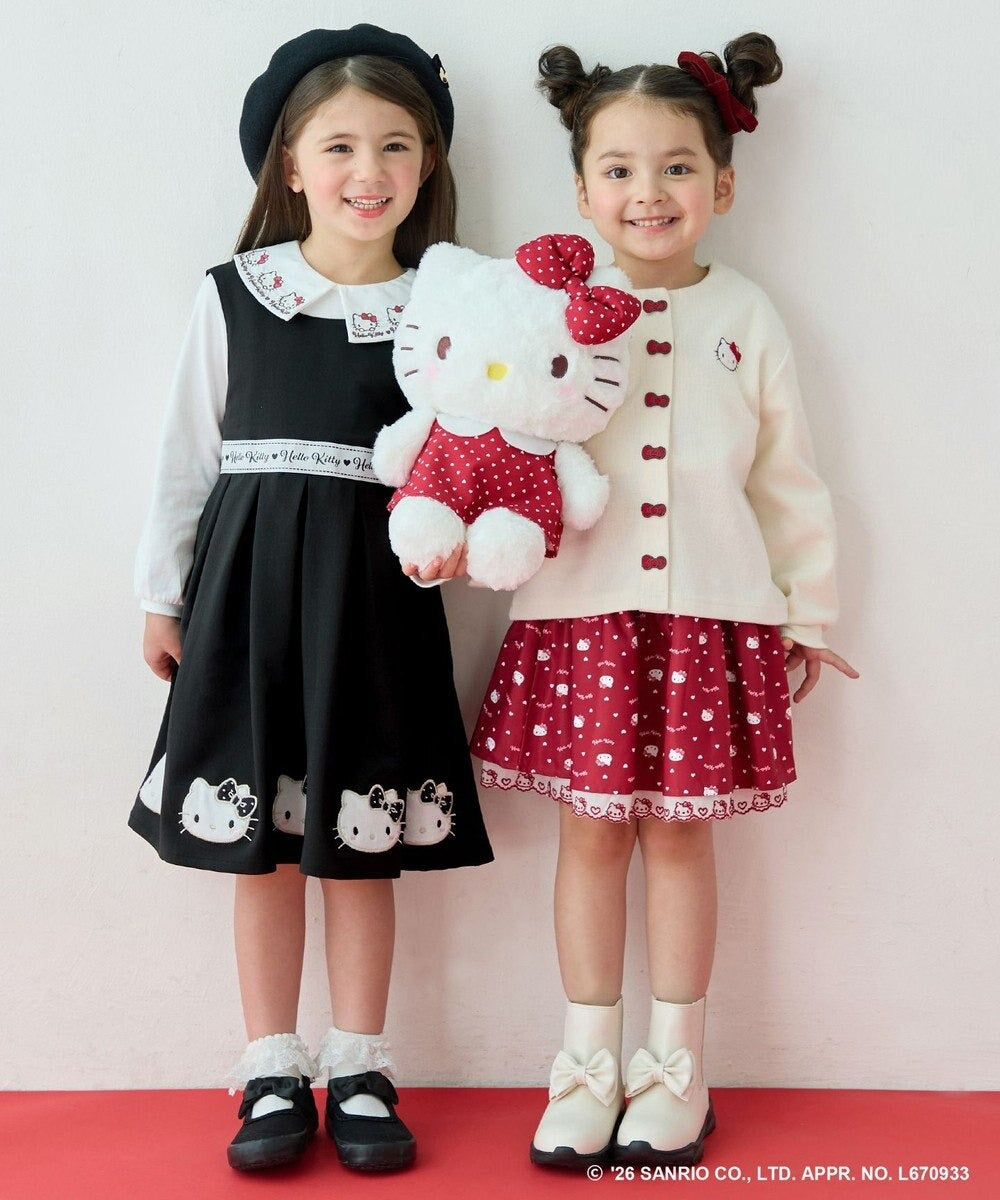 日本童裝 ANY#26 x Sanrio Hello Kitty 刺繡領襯衫 110-150cm 女童款 秋季 TOPS 面試/宴會/表演