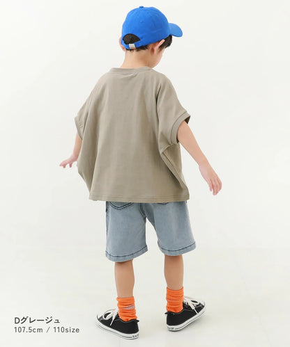 日本童裝 dev!rock 飛鼠袖上衣 100-160cm 男童款/女童款 TOPS 夏季