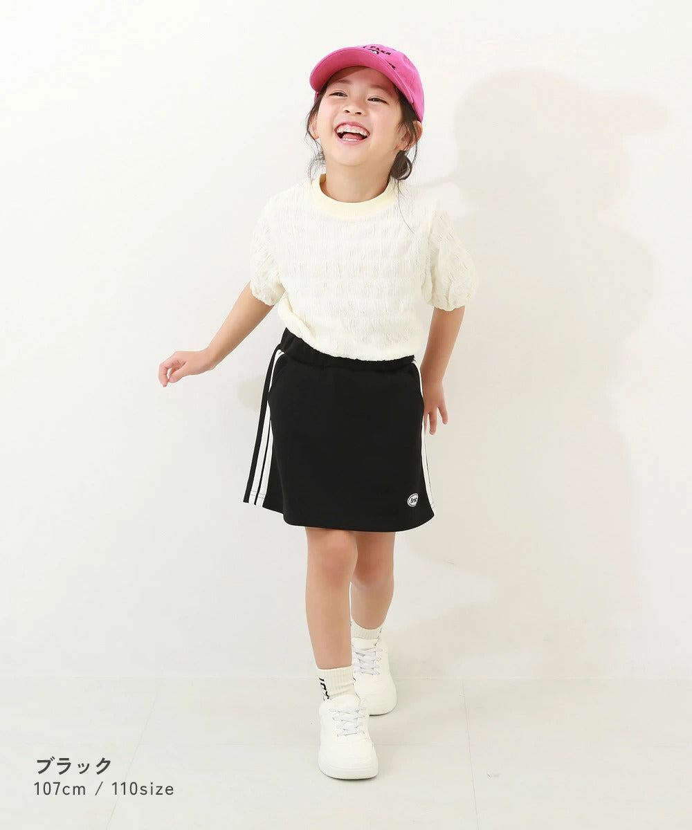 日本童裝 dev!rock 側條紋短裙 100-160cm 女童款 SKIRTS 夏季