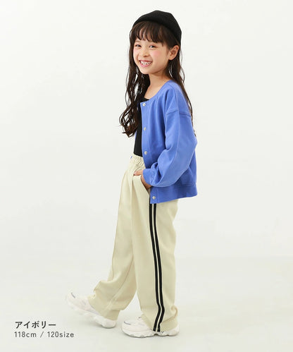 日本童裝 dev!rock 側條紋長褲 100-160cm 男童款/女童款 PANTS 春季