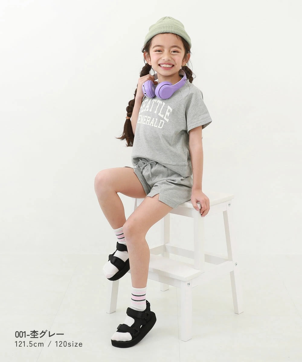 日本童裝 dev!rock 休閒兩件套裝 100-160cm 女童款 夏季 TOPS PANTS