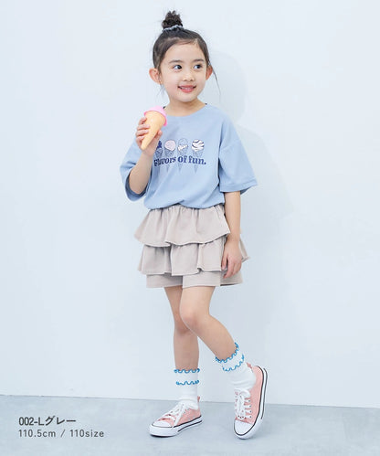 日本童裝 dev!rock 層疊裙褲 100-140cm 女童款 PANTS 夏季