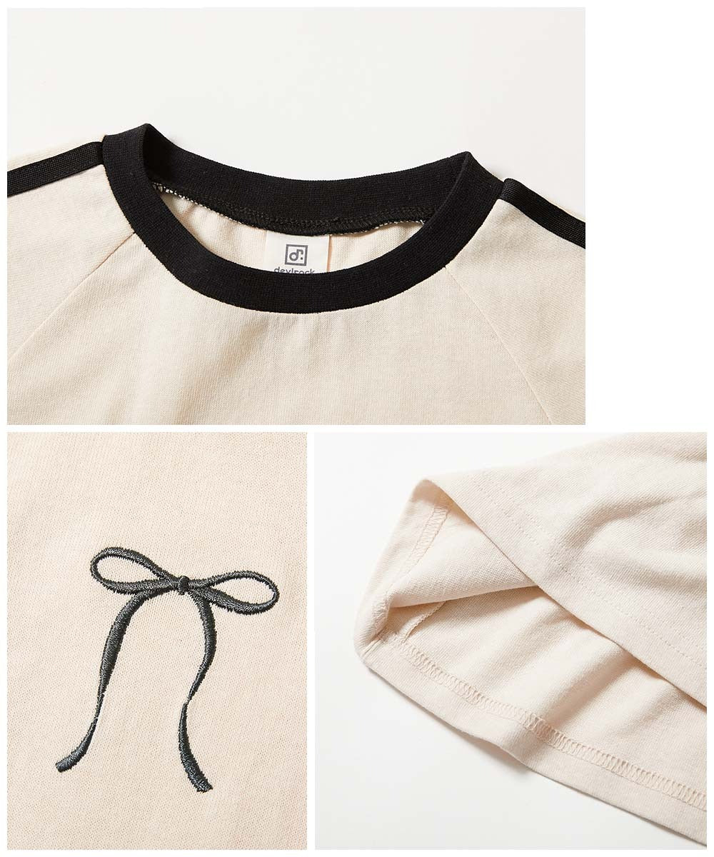 日本童裝 dev!rock 側條紋短袖連身裙 100-160cm 女童款 夏季 DRESSES