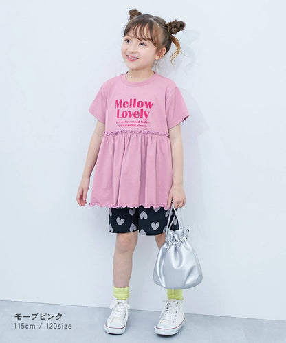 日本童裝 dev!rock A字型logo印花短袖上衣 100-160cm 女童款 夏季 TOPS