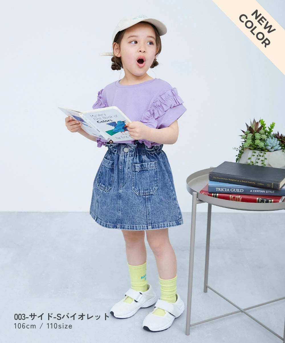 日本童裝 dev!rock 荷葉邊上衣 100-160cm 女童款 夏季 TOPS