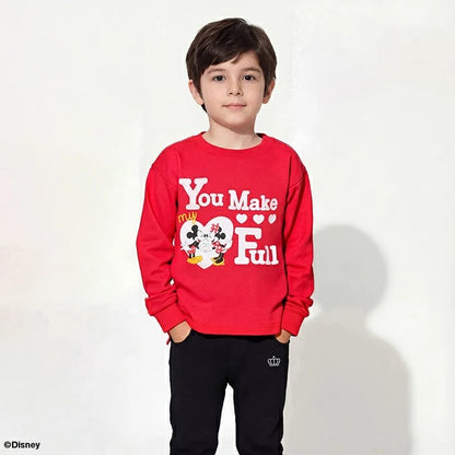 Japanese BDL x Disney parent-child print tops (80-150cm) for boys and girls (summer TOPS) 