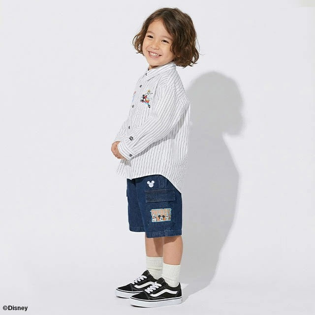Japanese BDL x Disney parent-child print tops (80-150cm) for boys and girls (summer TOPS) 