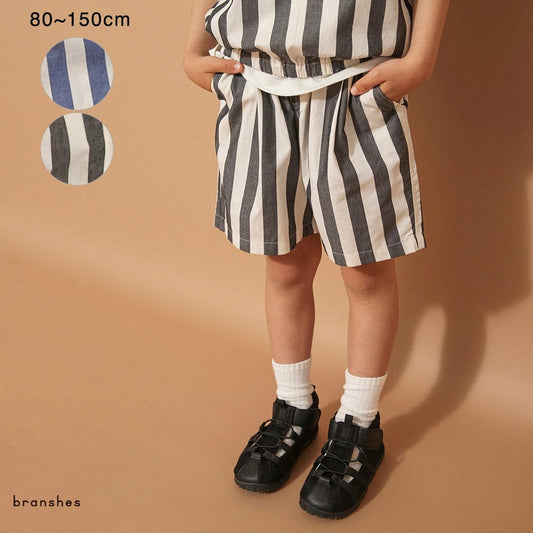 日本童裝 Branshes 條紋短褲 80-150cm 男童款 夏季 PANTS