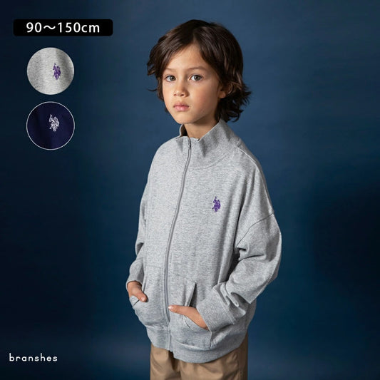 日本童裝 Branshes 【U.S. POLO ASSN.】刺繡立領外套 90-150cm 男童款 夏季 TOPS