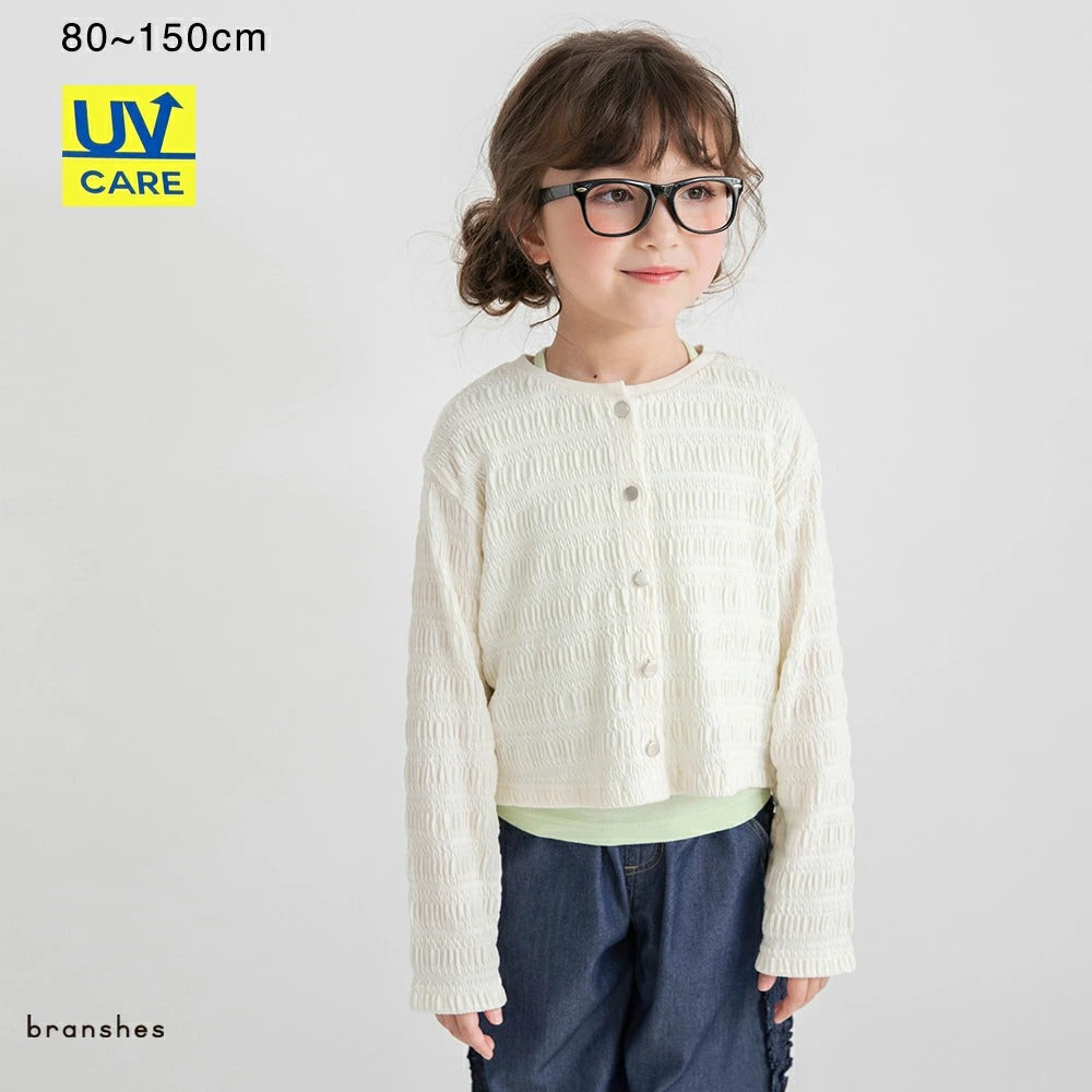 日本童裝 Branshes 防UV 皺皺外套 80-150cm 女童款 夏季 OUTERWEAR