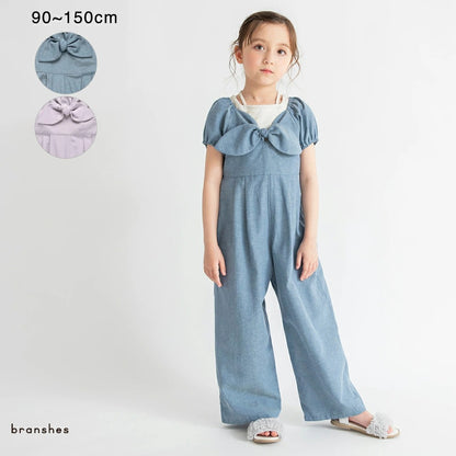 日本童裝 Branshes 蝴蝶結連衣 90-150cm 女童款 夏季 Jumpsuit