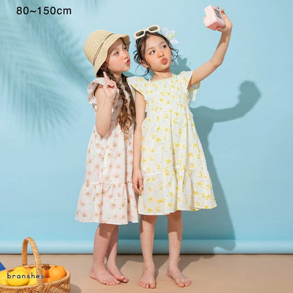 日本童裝 Branshes 碎花連身裙 80-150cm 女童款 夏季 DRESSES