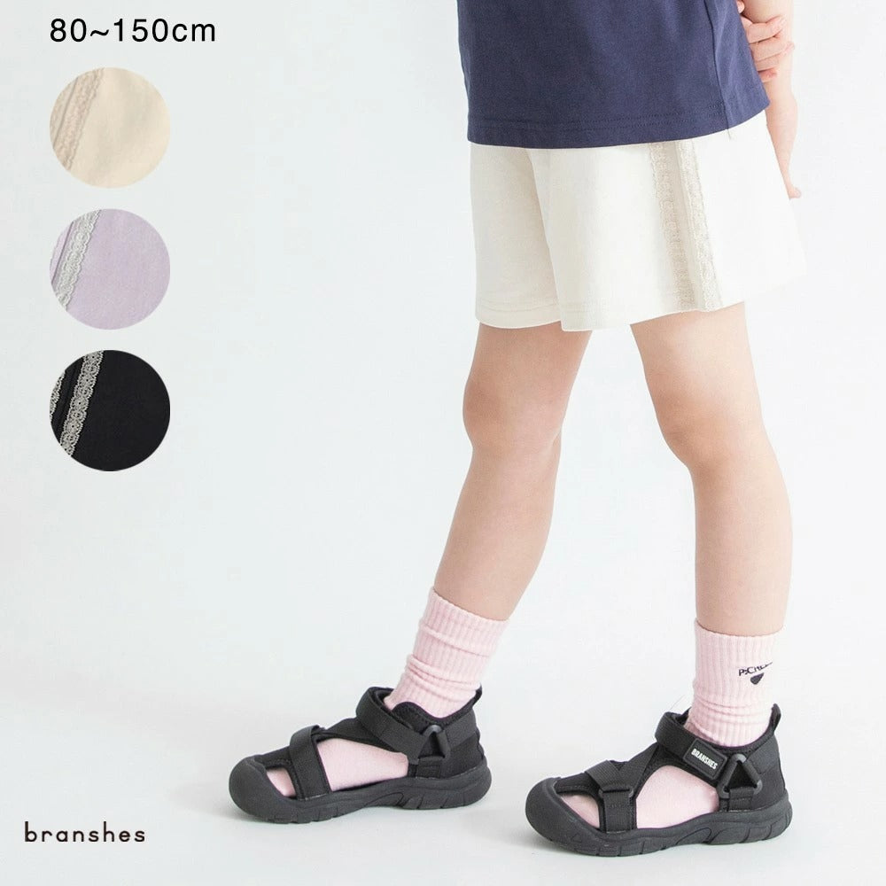 日本童裝 Branshes 側線短褲 80-150cm 女童款 夏季 PANTS