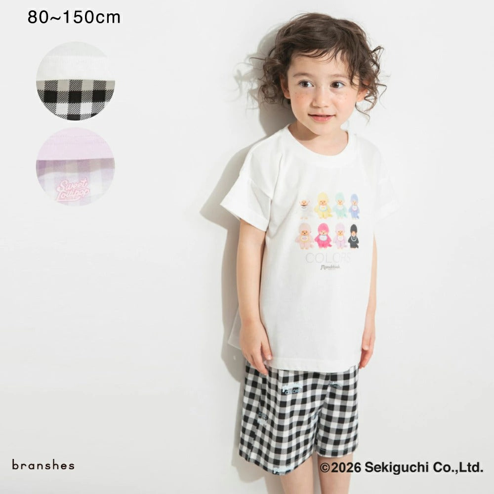 日本童裝 Branshes x monchhichi 睡衣 80-150cm 男童款/女童款 夏季 睡衣系列  TOPS PANTS