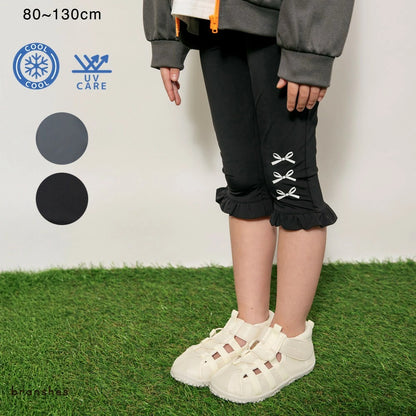 日本童裝 Branshes 接觸冷感 防UV 荷葉邊印花短褲 80-130cm 女童款 夏季 PANTS