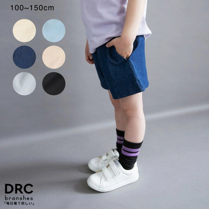日本童裝 Branshes 純色牛仔短褲 100-150cm 女童款 夏季 PANTS