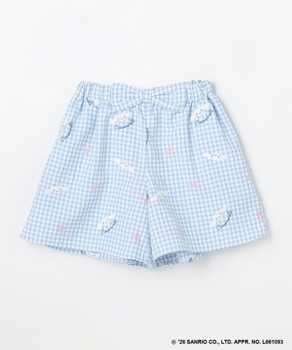 日本童裝 aF#a325 x Sanrio Cinnamoroll 刺繡圖案短褲 100-150cm 女童款 夏季 PANTS