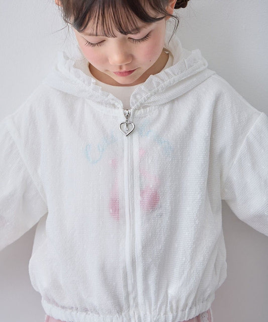 日本童裝 aF#a325 薄透風褸 110-160cm 女童款 夏季 OUTERWEAR