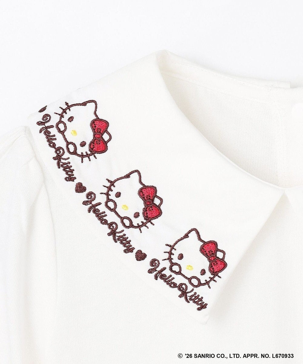 日本童裝 ANY#26 x Sanrio Hello Kitty 刺繡領襯衫 110-150cm 女童款 秋季 TOPS 面試/宴會/表演